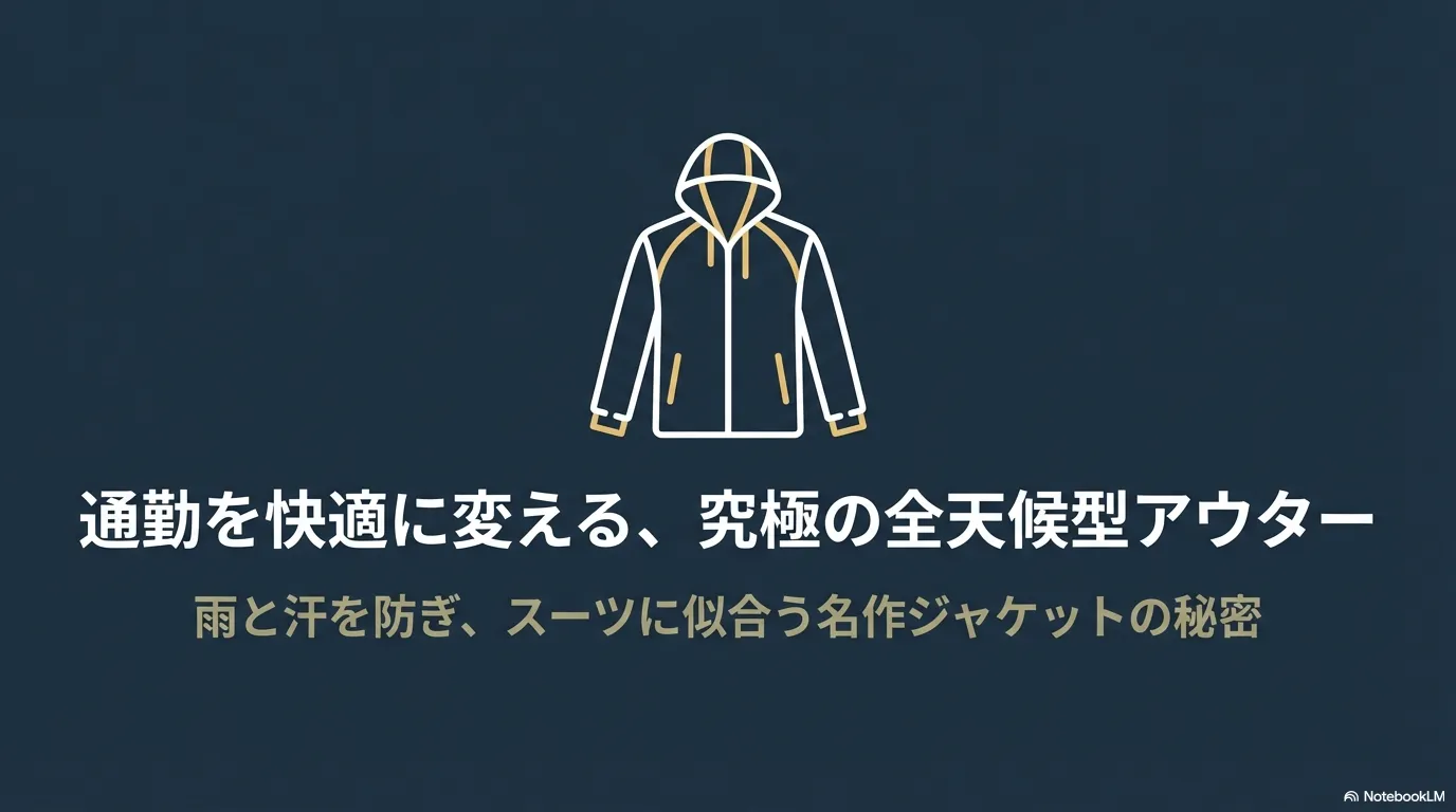通勤を快適に変える、究極の全天候型アウター