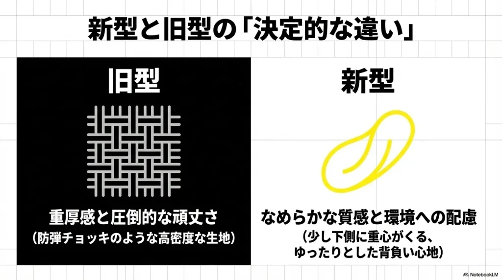 新型VAULTのなめらかな質感と旧型VAULTの重厚感など決定的な違いの比較