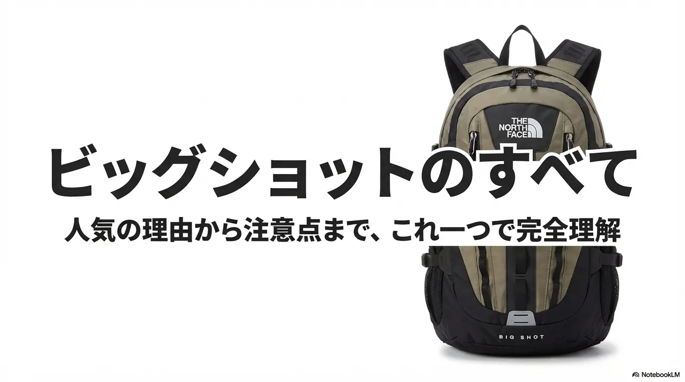 THE NORTH FACE ビッグショットのすべて 人気の理由から注意点まで、これ一つで完全理解
