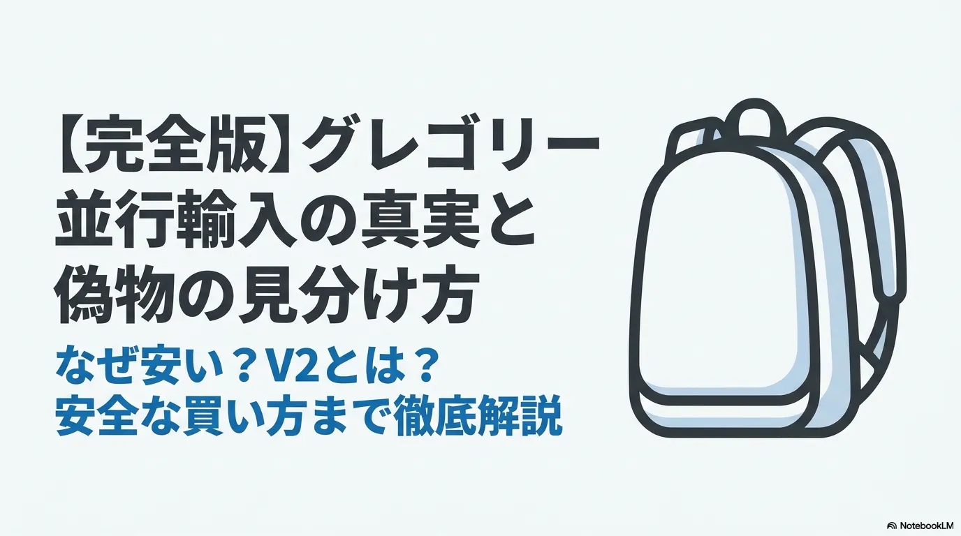 グレゴリー並行輸入の真実と偽物の見分け方を解説した完全版ガイドの表紙