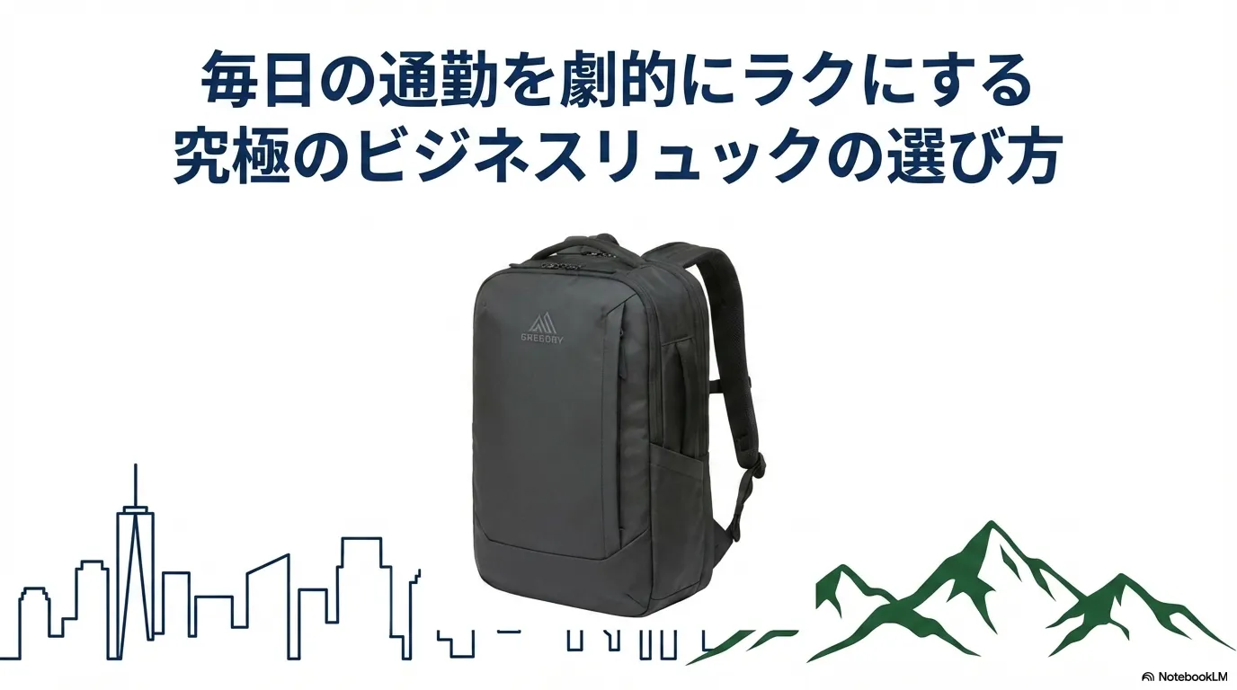 毎日の通勤を劇的にラクにする究極のビジネスリュックの選び方毎日の通勤を劇的にラクにする究極のビジネスリュックの選び方