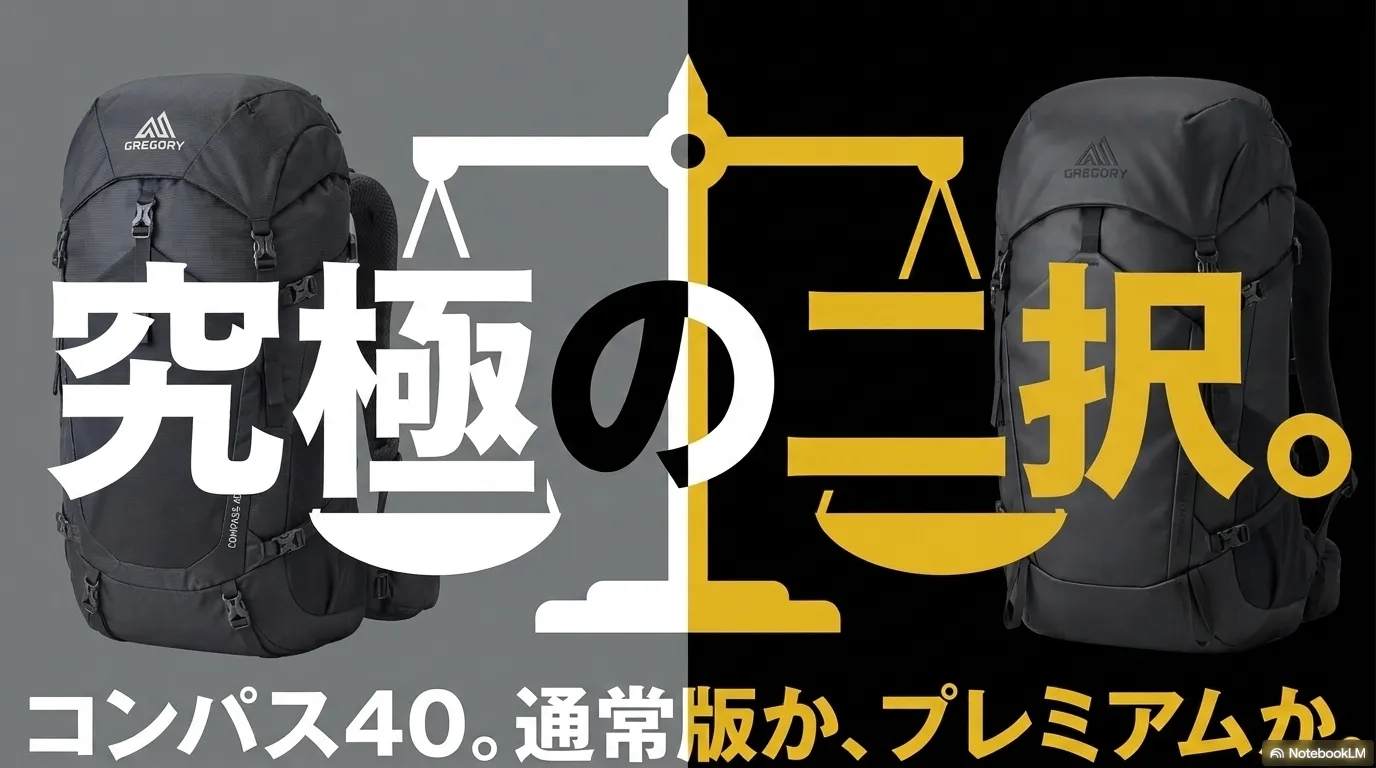 コンパス40のスペック：容量40リットル、重量約960グラム、3辺合計115センチ以内で機内持ち込み対応