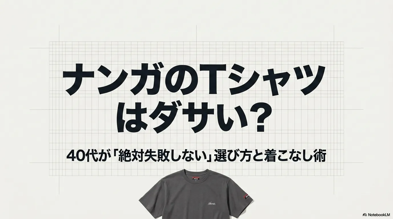 ナンガのTシャツはダサい? 40代が「絶対失敗しない」選び方と着こなし術