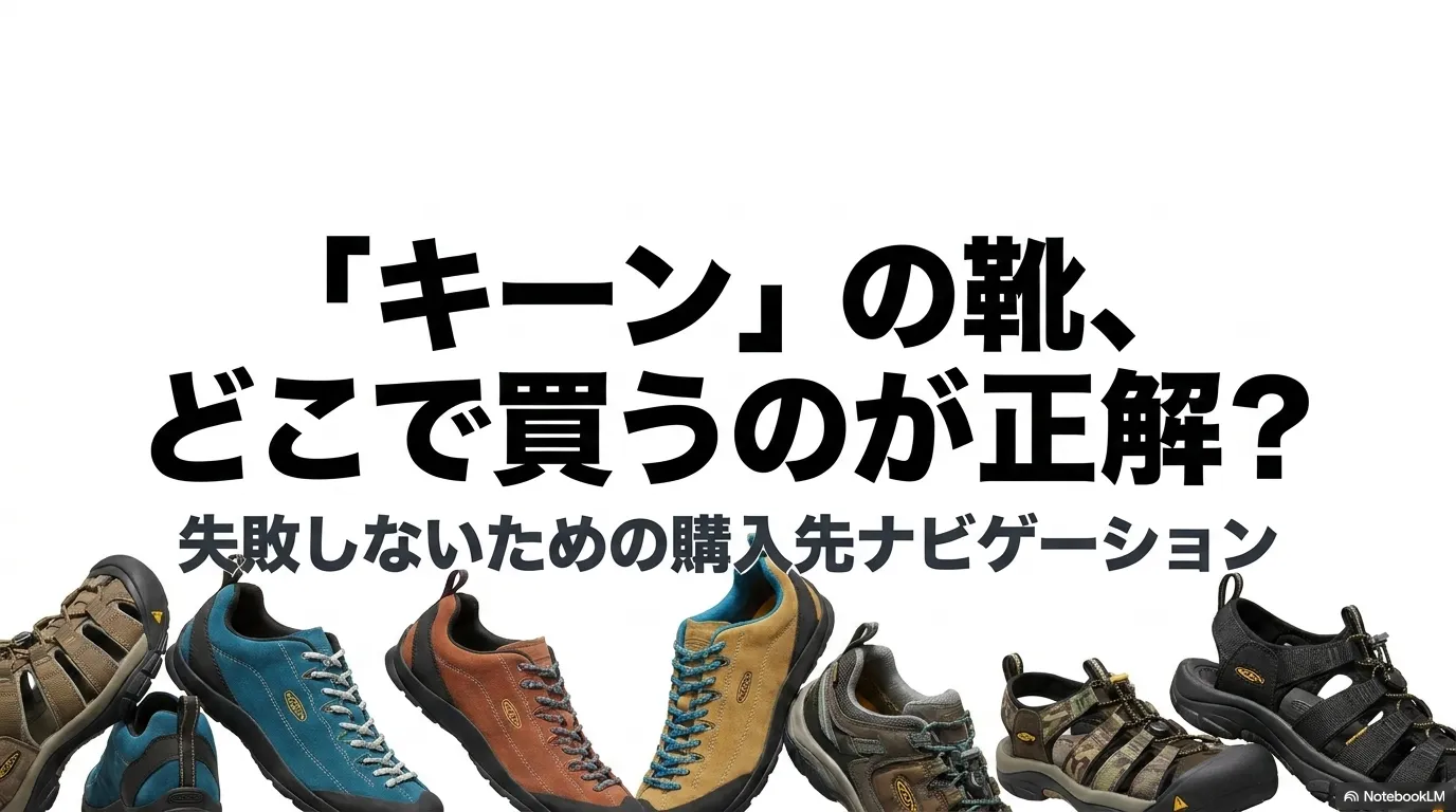 キーンの靴をどこで買うのが正解か解説する購入先ナビゲーションのタイトル画像